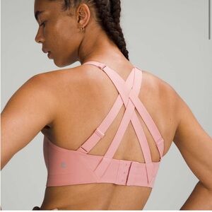Lululemon Athletica Pink Energy Crossback Sports Bra